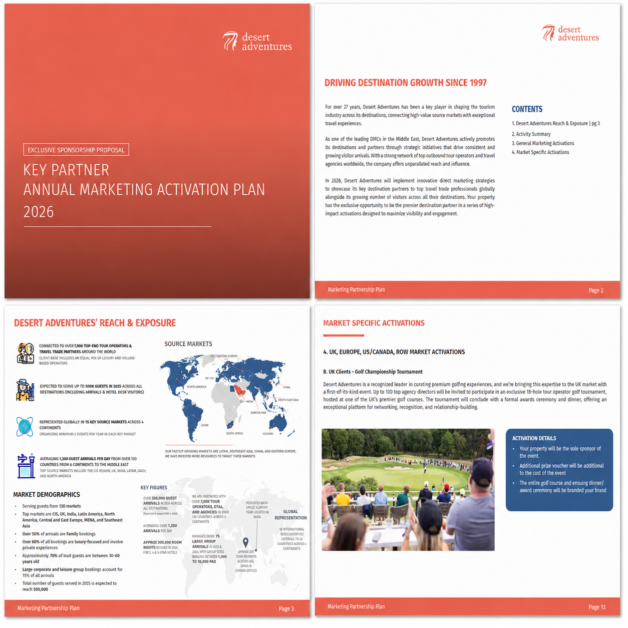 Exclusive sponsorship proposal for key partner annual marketing activation plan 2026